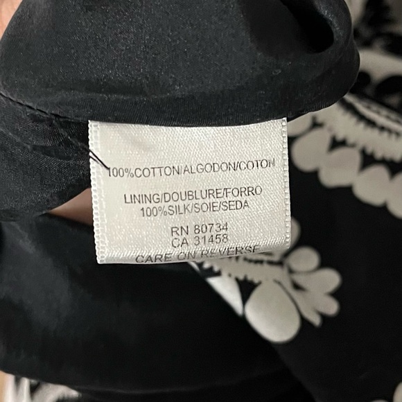 BCBGMAXAZRIA Black Midi Paisley Print Boho Dress - Picture 6 of 10